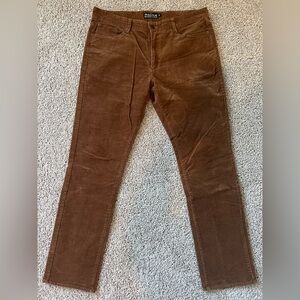United By Blue Men’s Brown Corduroy 5-Pocket Pants – Size 34x30